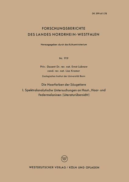 Produktbild: Die Haarfarben der S&auml;ugetiere