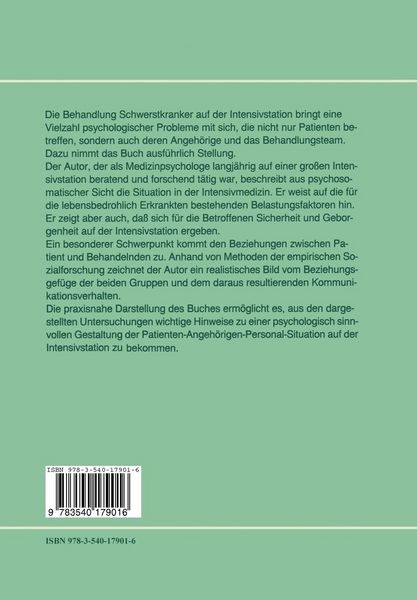 Produktbild: Medizinische Psychologie in der Intensivbehandlung