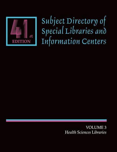 Produktbild: Subject Directory of Special Libraries and Information Centers