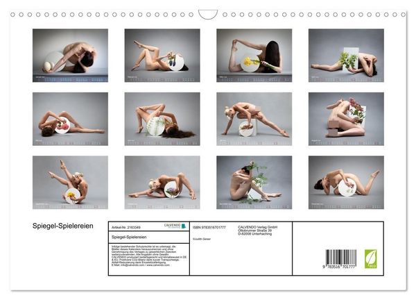 Produktbild: Spiegel-Spielereien (Wandkalender 2026 DIN A3 quer), CALVENDO Monatskalender