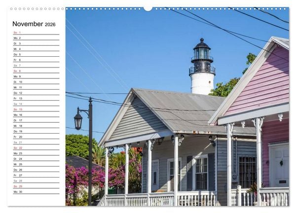 Produktbild: FLORIDA KEYS und KEY WEST Malerische Reiseroute (Wandkalender 2026 DIN A2 quer), CALVENDO Monatskalender