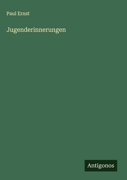 Produktbild: Jugenderinnerungen