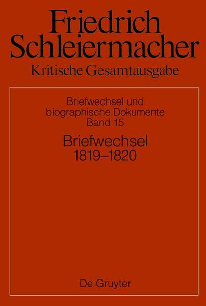 Produktbild: Briefwechsel 1819-1820