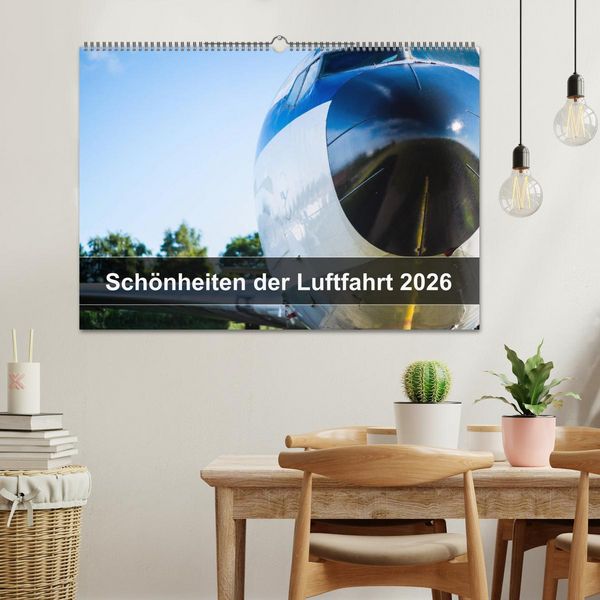 Produktbild: Sch&ouml;nheiten der Luftfahrt 2026 (Wandkalender 2026 DIN A2 quer), CALVENDO Monatskalender