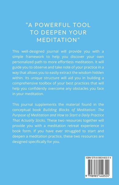 Produktbild: The Building Blocks of Meditation Journal
