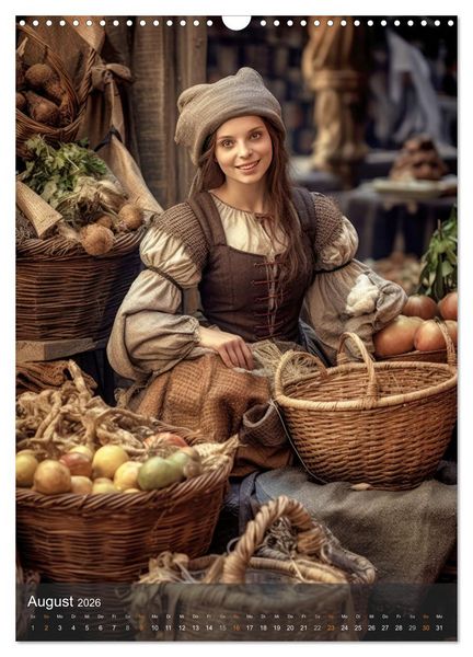 Produktbild: Fesche Marktfrauen (Wandkalender 2026 DIN A3 hoch), CALVENDO Monatskalender