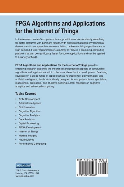 Produktbild: FPGA Algorithms and Applications for the Internet of Things