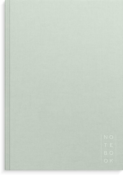 Produktbild: Burde Notizbuch Textil gr&uuml;n liniert A4