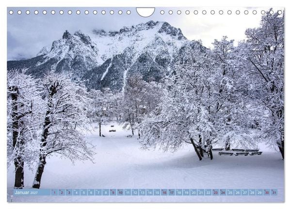 Produktbild: Mittenwald - Perle des Werdenfelser Landes (Wandkalender 2027 DIN A4 quer), CALVENDO Monatskalender