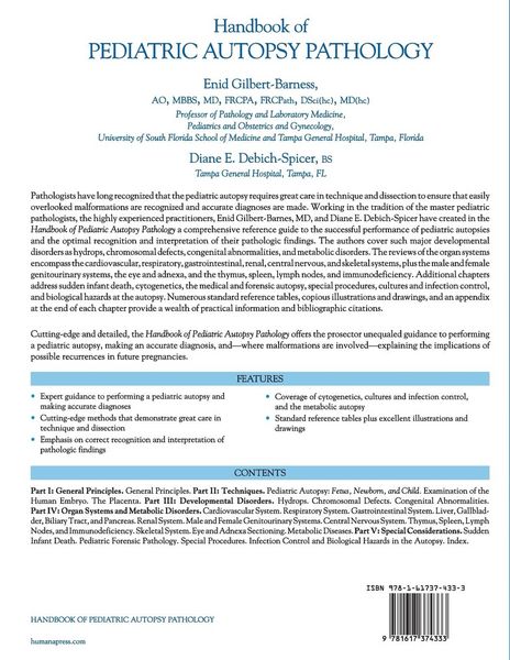 Produktbild: Handbook of Pediatric Autopsy Pathology