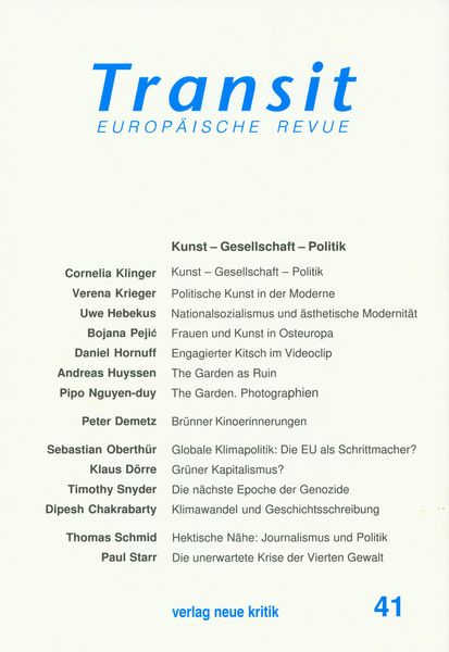 Produktbild: Transit 41. Europ&auml;ische Revue