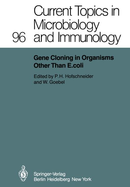 Produktbild: Gene Cloning in Organisms Other Than E. coli