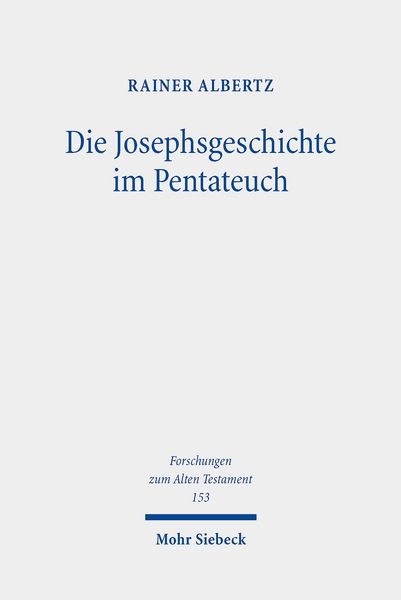 Produktbild: Die Josephsgeschichte im Pentateuch