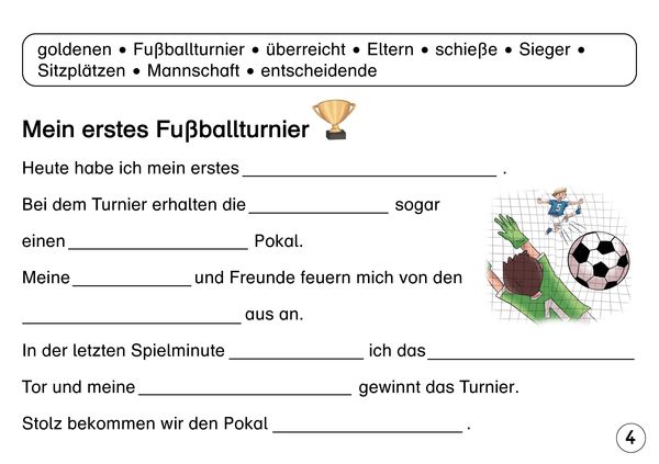 Produktbild: L&uuml;ckentexte Teil 1 f&uuml;r die 1. und 2. Klasse