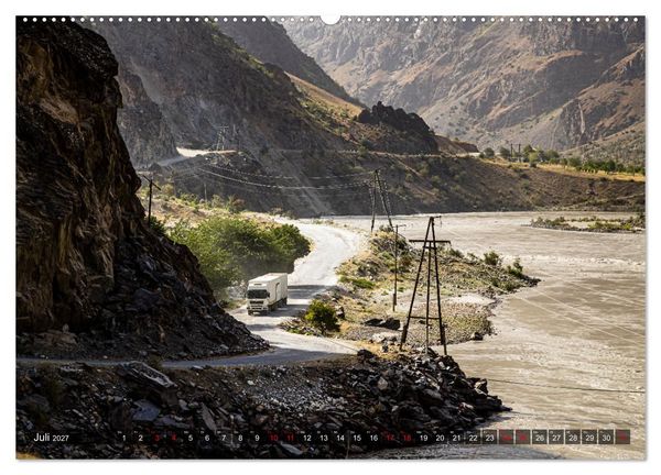 Produktbild: Auf der Seidenstra&szlig;e durch das Pamir-Gebirge (Wandkalender 2027 DIN A2 quer), CALVENDO Monatskalender