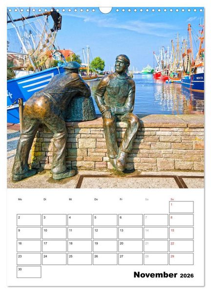 Produktbild: Neuharlingersiel Hafenromantik / Planer (Wandkalender 2026 DIN A3 hoch), CALVENDO Monatskalender