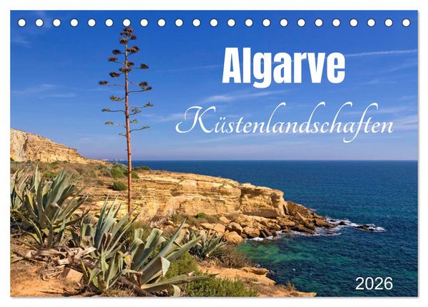 Algarve - Küstenlandschaften (Tischkalender 2026 DIN A5 quer), CALVENDO Monatskalender