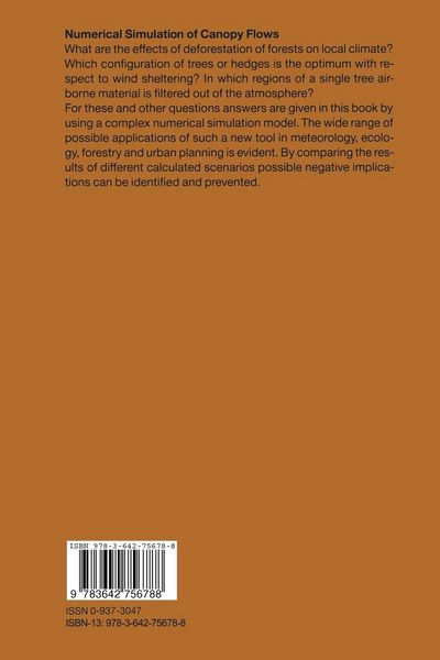 Produktbild: Numerical Simulation of Canopy Flows