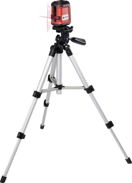 Produktbild: TOOLCRAFT CL8 Kreuzlinienlaser inkl. Stativ, selbstnivellierend Reichweite (max.): 8m