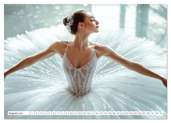Produktbild: Ballerinas in Diamanten (Wandkalender 2026 DIN A2 quer), CALVENDO Monatskalender