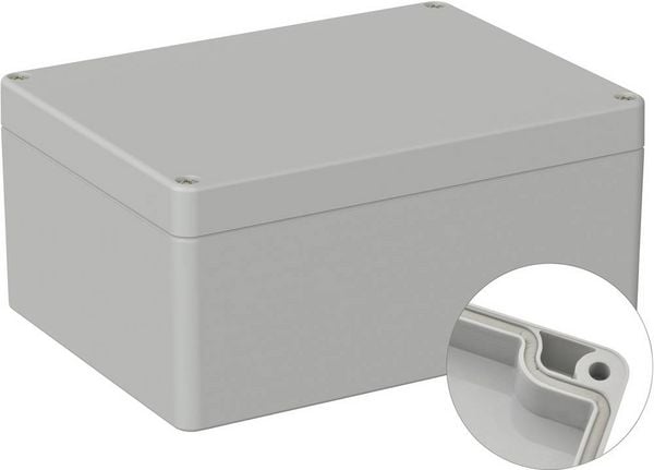 Produktbild: TRU COMPONENTS ABS 330801 5U 5U330801 Industrie-Geh&auml;use 160 x 120 x 75 ABS Lichtgrau (RAL 7035) 1 St.