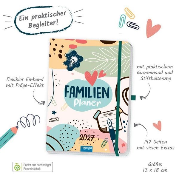 Produktbild: TR&Ouml;TSCH - Wochenbuch Familienplaner 2027