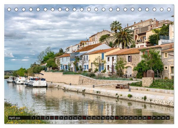 Produktbild: Der K&ouml;nigliche Kanal. Die Wasserstra&szlig;e im Languedoc (Tischkalender 2026 DIN A5 quer), CALVENDO Monatskalender