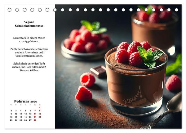Produktbild: Green Delights - Ein Jahr voller veganer Gen&uuml;sse (Tischkalender 2026 DIN A5 quer), CALVENDO Monatskalender