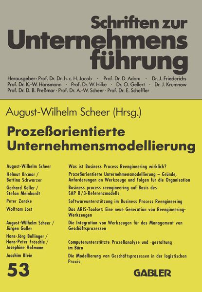 Produktbild: Proze&szlig;orientierte Unternehmensmodellierung
