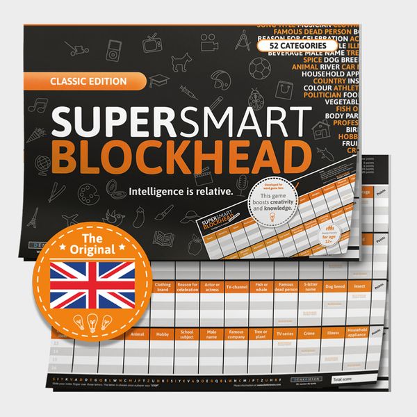 Produktbild: DENKRIESEN - SUPER-SMART-BLOCKHEAD - "Intelligence is relative" - A3