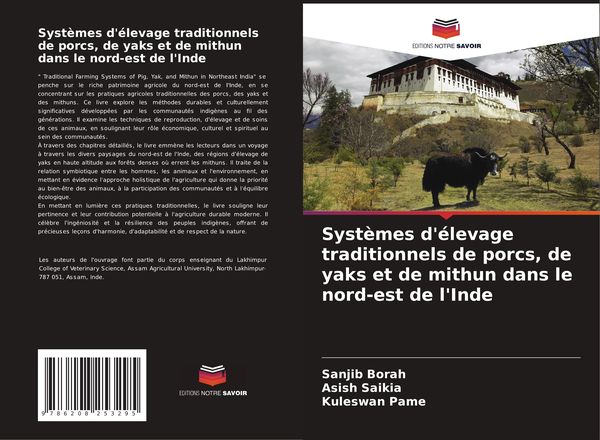 Produktbild: Syst&egrave;mes d'&eacute;levage traditionnels de porcs, de yaks et de mithun dans le nord-est de l'Inde