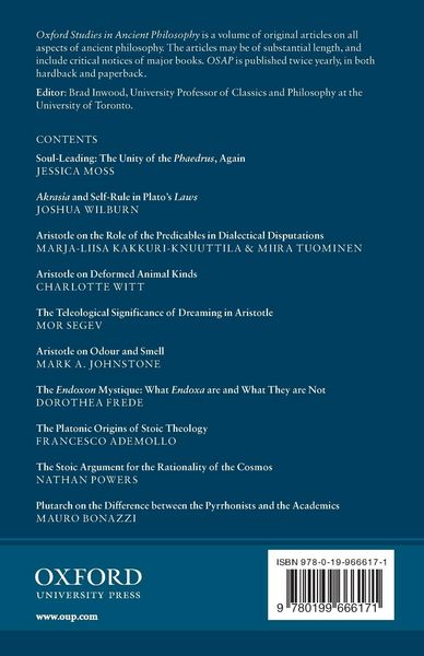 Produktbild: Oxford Studies in Ancient Philosophy