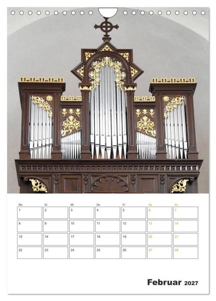 Produktbild: Orgeln zum Verlieben! (Wandkalender 2027 DIN A4 hoch), CALVENDO Monatskalender