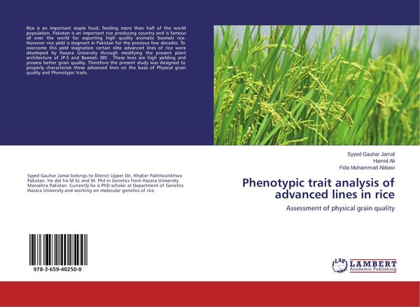 Produktbild: Phenotypic trait analysis of advanced lines in rice