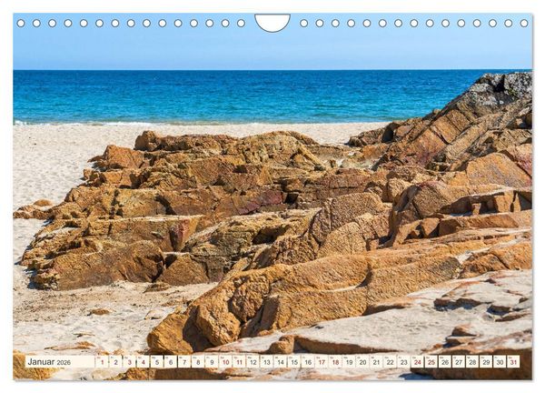Produktbild: Bretagne - Traumk&uuml;sten im s&uuml;dlichen Finist&egrave;re (Wandkalender 2026 DIN A4 quer), CALVENDO Monatskalender