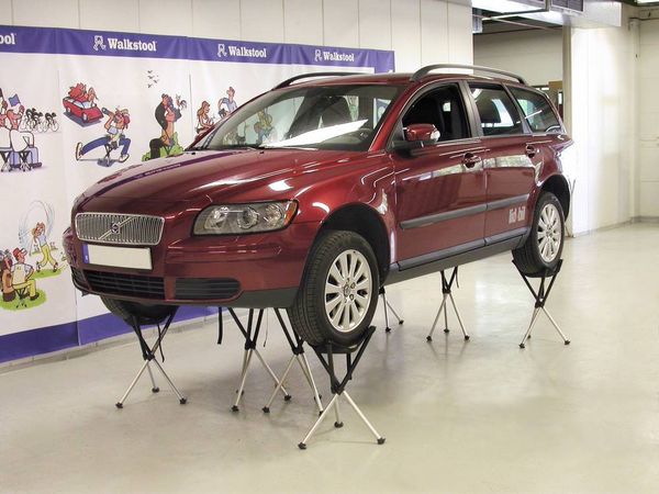 Produktbild: Walkstool Comfort XXXL Klapphocker Schwarz, Silber 63549 Belastbarkeit (Gewicht) (max.) 250 kg