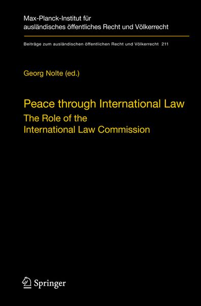 Produktbild: Peace through International Law