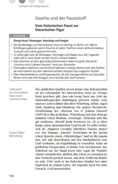 Produktbild: Lekt&uuml;rehilfen Johann Wolfgang von Goethe 'Faust - Der Trag&ouml;die erster Teil'