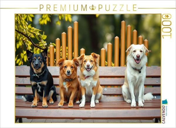 CALVENDO Puzzle Rast auf der Bank | 1000 Teile Lege-Größe 64x48cm Foto-Puzzle für glückliche Stunden