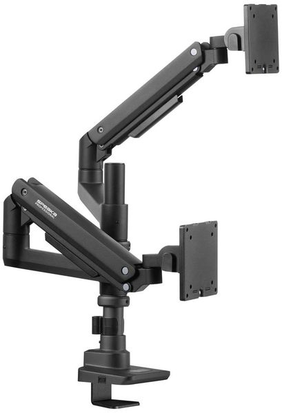 Produktbild: SpeaKa Professional Monitorhalterung SP-MM-980 2 Display(s) 43,2 cm (17") - 124,5 cm (49") Schwarz H&ouml;henverstellbar, Neigbar, Schwenkbar