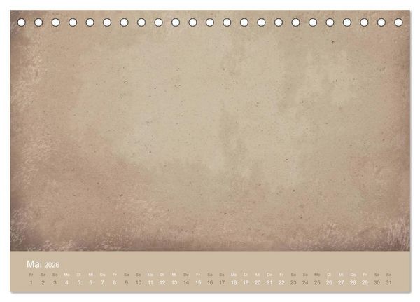 Produktbild: Vintage DIY Bastel-Kalender (Tischkalender 2026 DIN A5 quer), CALVENDO Monatskalender