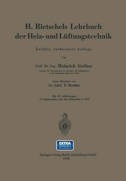 Produktbild: H. Rietschels Lehrbuch der Heiz- und L&uuml;ftungstechnik