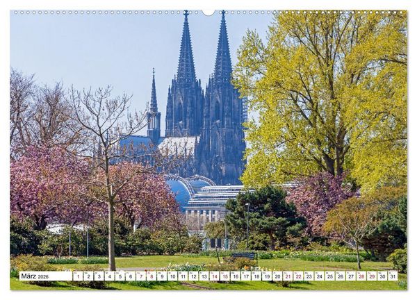 Produktbild: K&ouml;ln - Facetten einer Stadt (hochwertiger Premium Wandkalender 2026 DIN A2 quer), Kunstdruck in Hochglanz