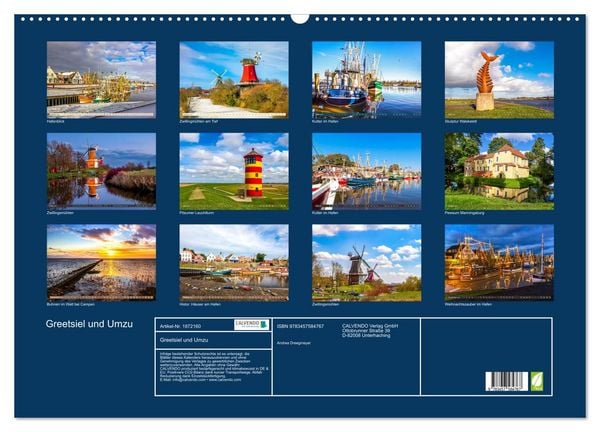 Produktbild: Greetsiel und Umzu (Wandkalender 2026 DIN A2 quer), CALVENDO Monatskalender