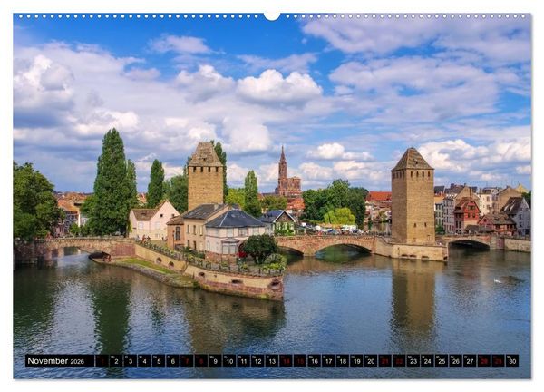 Produktbild: Stra&szlig;burg - Im Herzen Europas (Wandkalender 2026 DIN A2 quer), CALVENDO Monatskalender