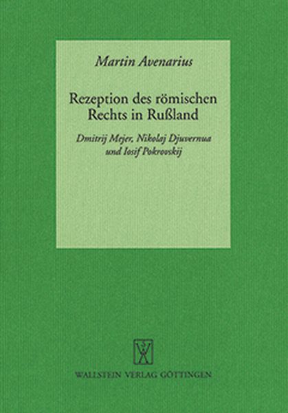 Produktbild: Rezeption des r&ouml;mischen Rechts in Ru&szlig;land