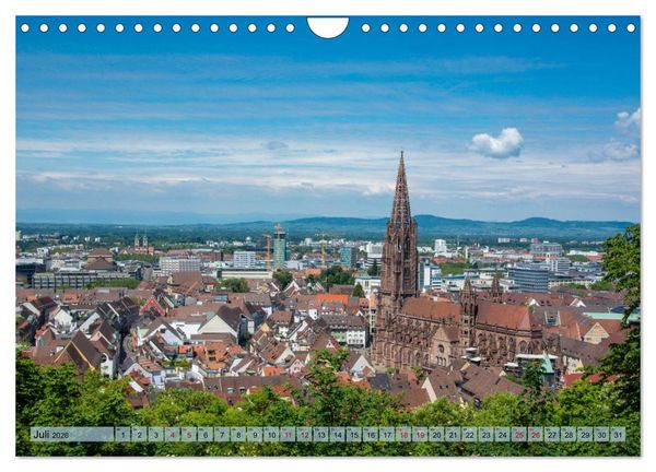 Produktbild: Freiburg im Breisgau - Die Schwarzwaldmetropole (Wandkalender 2026 DIN A4 quer), CALVENDO Monatskalender