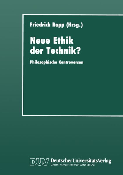 Produktbild: Neue Ethik der Technik?
