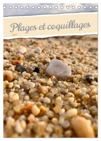 Produktbild: Plages et coquillages (Calendrier de bureau 2027 DIN A5 horizontal), CALVENDO calendrier mensuel