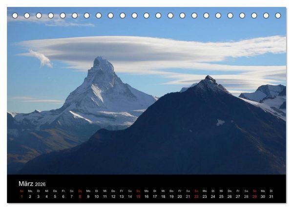 Produktbild: Faszination Matterhorn (Tischkalender 2026 DIN A5 quer), CALVENDO Monatskalender